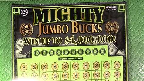 georgia lotto jumbo bucks winning numbers|jumbo bucks lotto payout chart.